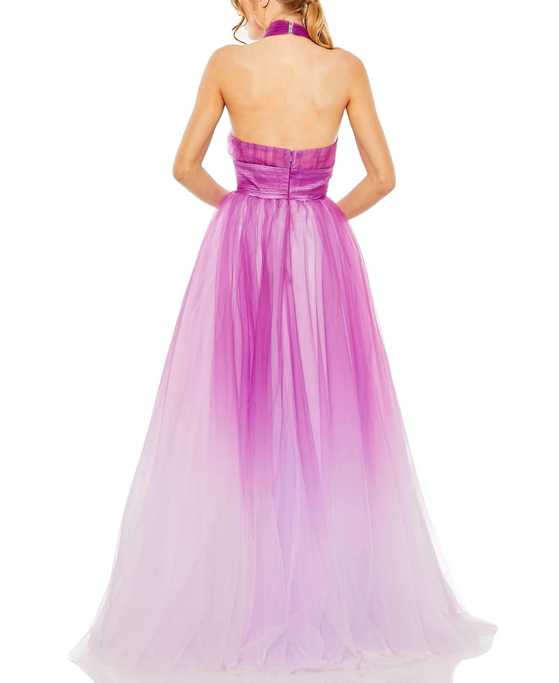 Mac Duggal Women's Cross Front Tulle Dress
