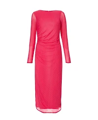 Quiz Women's Mesh Hotfix Maxi Dress