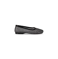 Lorain Mesh Glow Black Ballet Flats