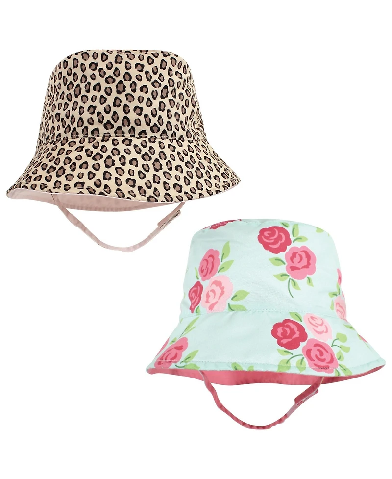Hudson Baby Girls 4Pc Sun Protection Hat