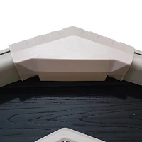 Streamdale Furniture 8x4ft Resin Garden Shed, Outdoor storage for tools, bikes, trash, Lockable door, Black