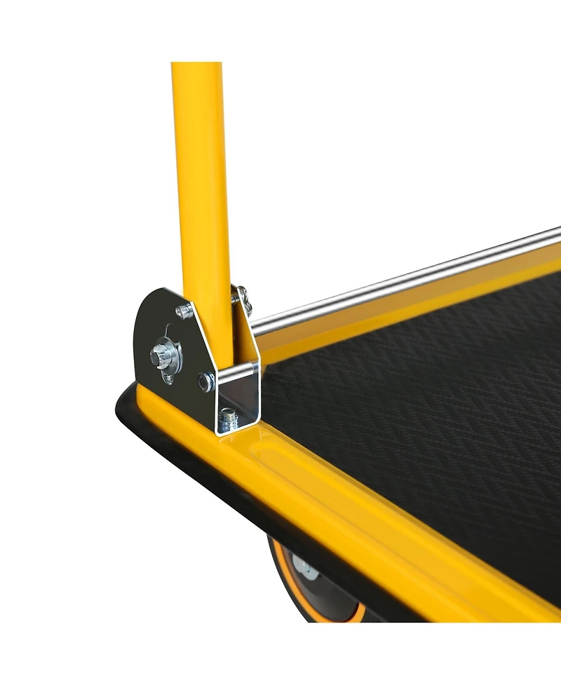 Platform Truck Hand Truck Large Size Foldable Dolly Cart for Moving Easy Storage and 360 Degree Swivel Wheels 660lbs Weight Capacity