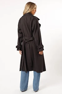 Petal and Pup Women's Billy Button Front Trench Coat