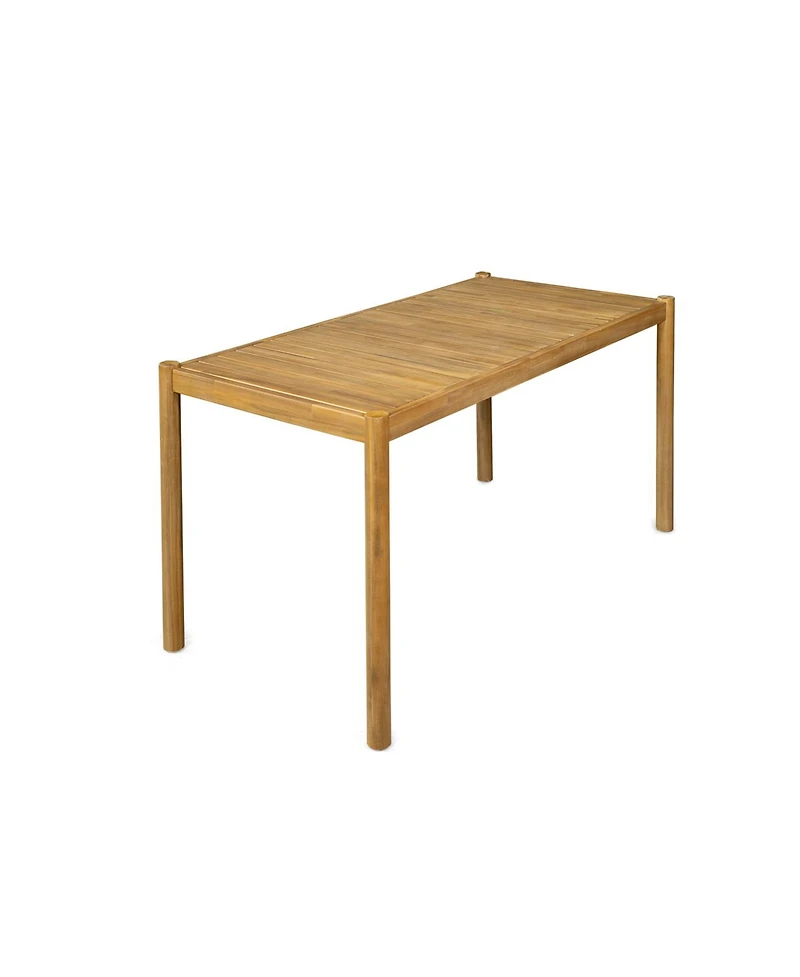 Streamdale Spacious and Durable Acacia Wood Dining Table for Gatherings and Enjoyable Dining Experiences