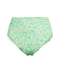 Lands' End Women's Tugless Scallop High Waisted Bikini Bottoms