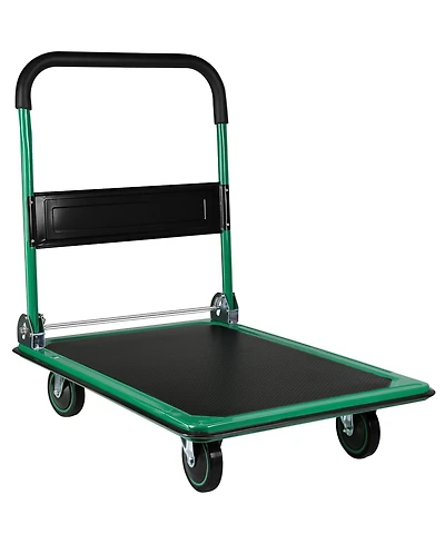 Platform Truck Hand Truck Large Size Foldable Dolly Cart for Moving Easy Storage and 360 Degree Swivel Wheels 660lbs Weight Capacity