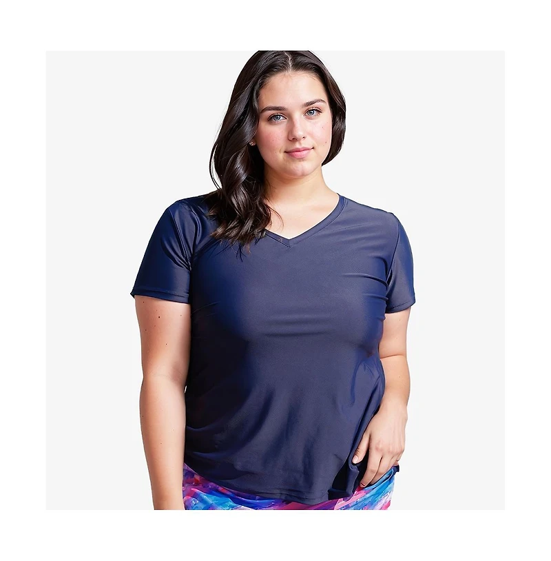 Calypsa Plus V-Neck Adele Swim Top