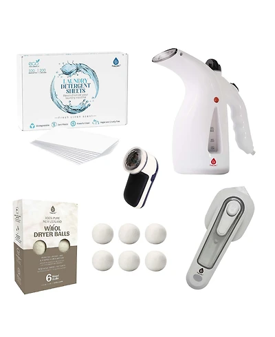 Pursonic Ultimate Laundry Care Bundle – Travel Steamer, Mini Iron, Fabric Shaver & More!