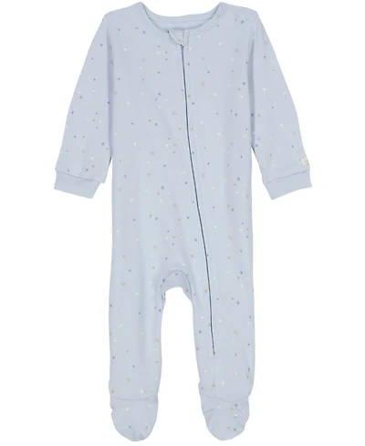 Calvin Klein Baby Boys Printed Knit Footed Zip-up Coverall