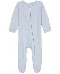 Calvin Klein Baby Boys Printed Knit Footed Zip-up Coverall