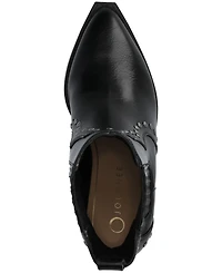 Journee Collection Women's Braylee Western Studded Ankle Booties