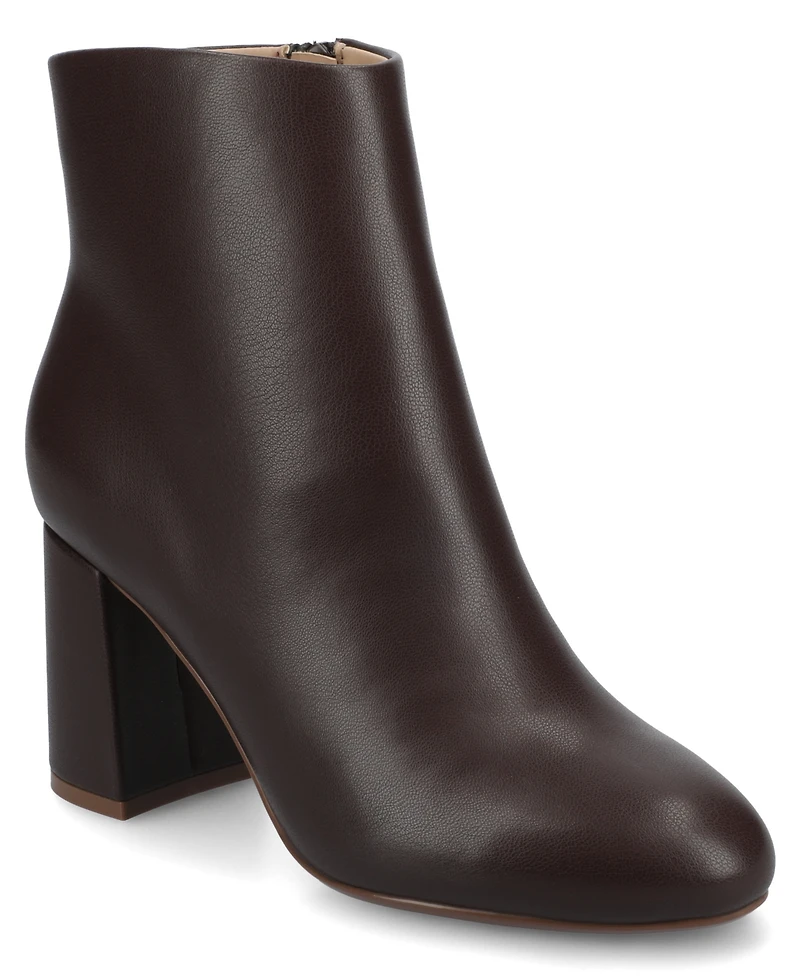 Journee Collection Women's Kit Zipper Comfort Dress Booties