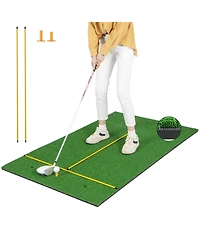 5 x 3 ft Artificial Turf Grass Practice Mat for Indoors and Outdoors