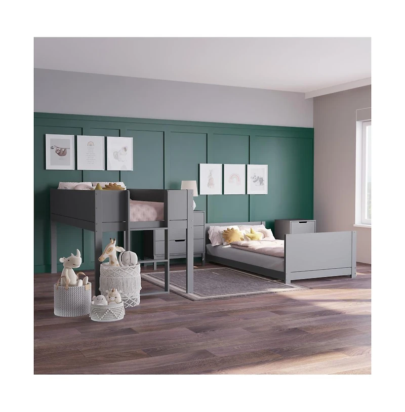 Samuel Kids Bunk Bed With Convertible