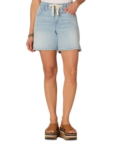 Democracy Womens Absolution Leisure Skyrise Drawstring Denim Shorts 4p 24w