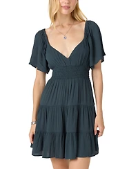O'Neill Juniors' Layken Short-Sleeve Solid Mini Dress
