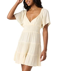 O'Neill Juniors' Layken Short-Sleeve Solid Mini Dress