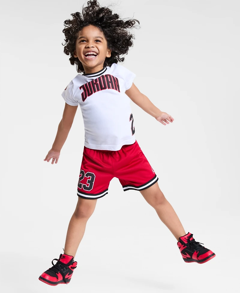 Jordan Little Boys Play-Off Logo T-Shirt & Shorts Set