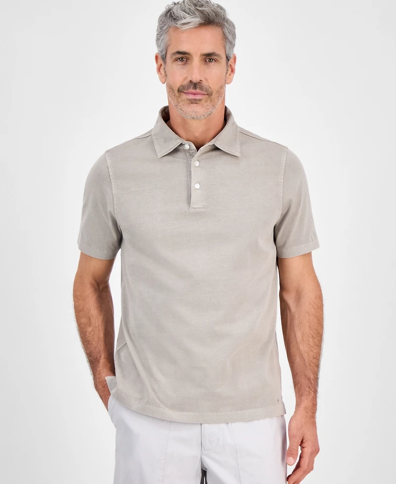 Michael Kors Men's Premium Garment-Dyed Polo Shirt
