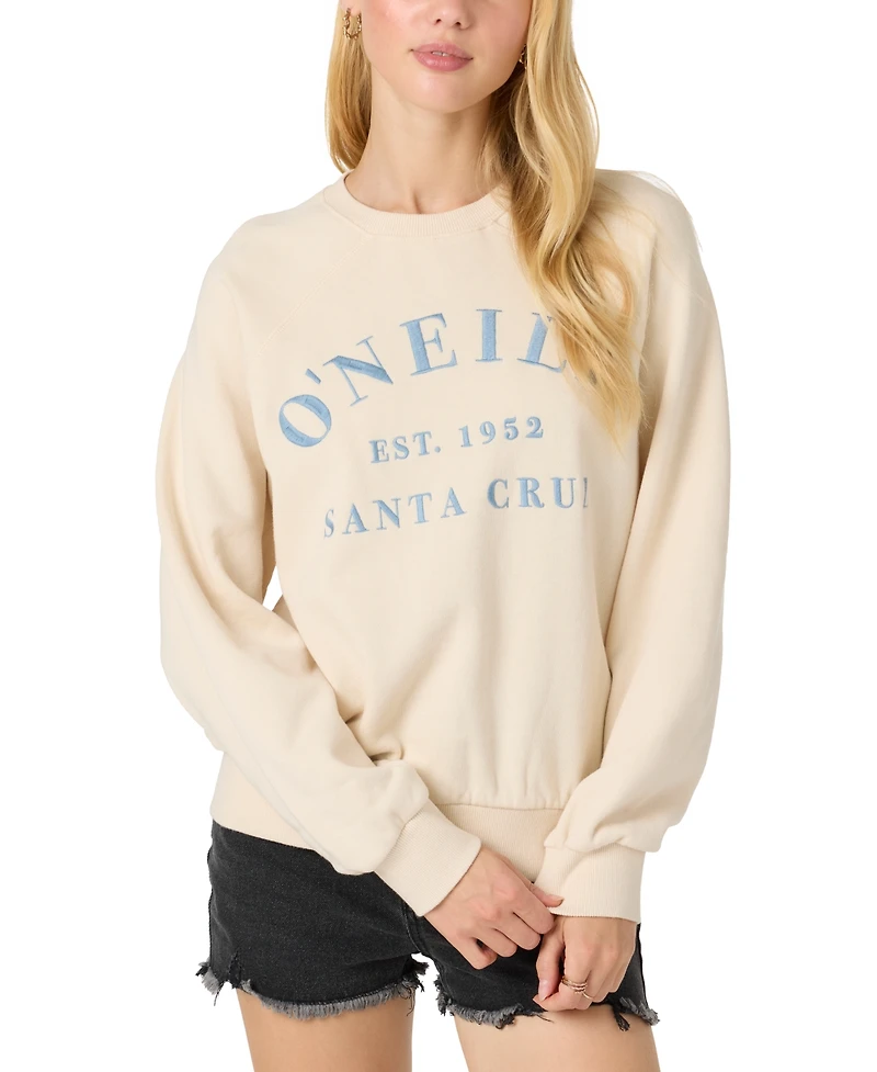 O'Neill Juniors' Boardwalk Tapioca Pullover Fleece Sweatshirt