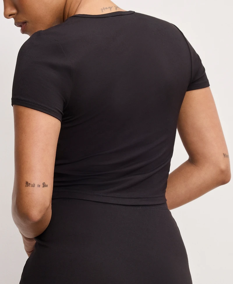 Good American Women's Stretch Jersey Top