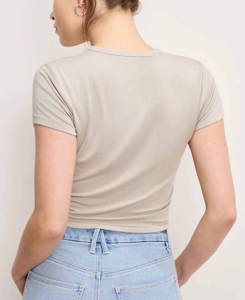 Good American Women's Stretch Jersey Top