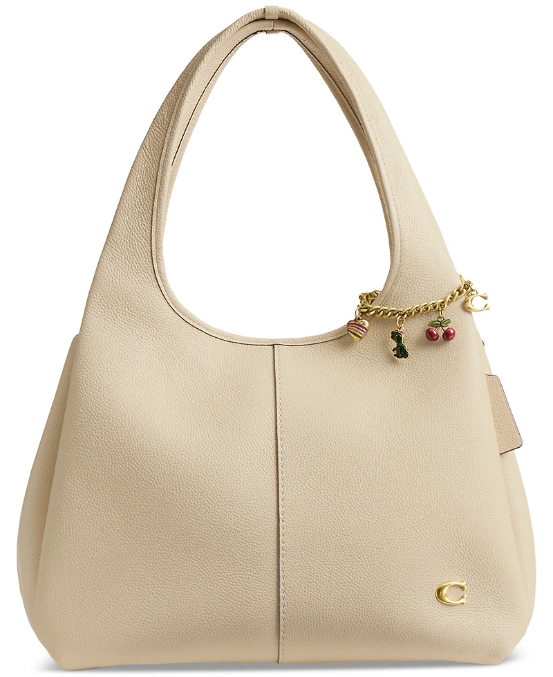 Coach Gold-Tone Motif Chain Bag Charm