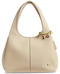 Coach Gold-Tone Motif Chain Bag Charm