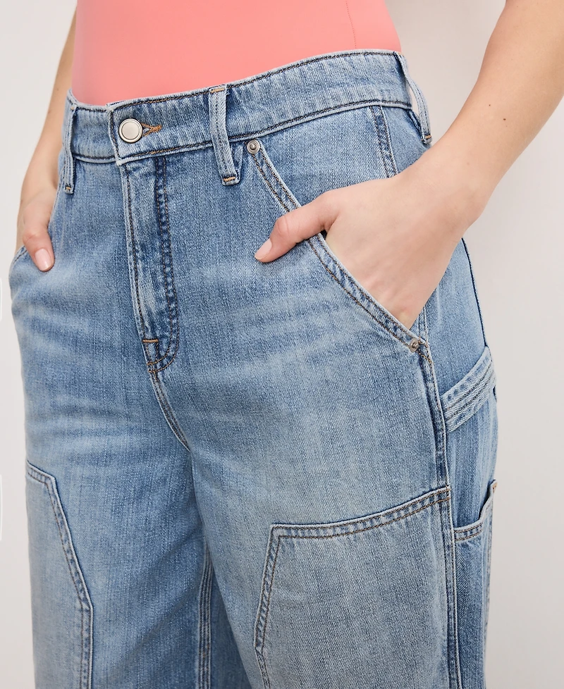 Good American Women's Standard Ease Carpenter Jeans