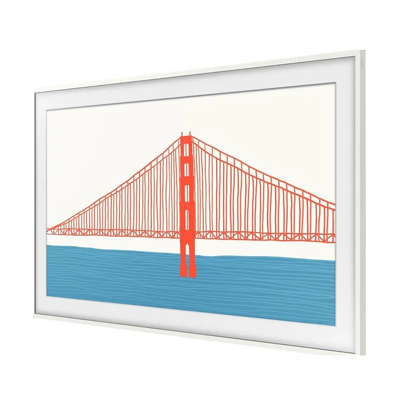 50" The Frame Customizable Bezel In Modern Teak