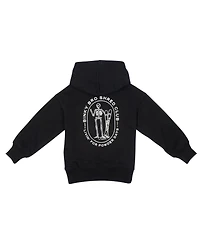 BinkyBro Toddler Boys Powder Skelly Hood Black Hoodie