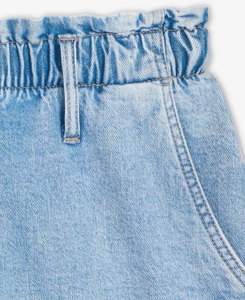 On 34th Women's Denim High Rise Paperbag-Waist Shorts, Exclusively at Macy's