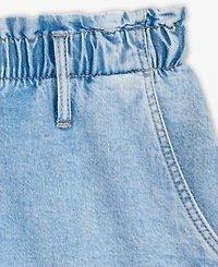On 34th Women's Denim High Rise Paperbag-Waist Shorts, Exclusively at Macy's