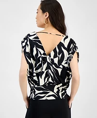 I.n.c. International Concepts Women's Surplice V-Neck Top, Exclusively at Macy's