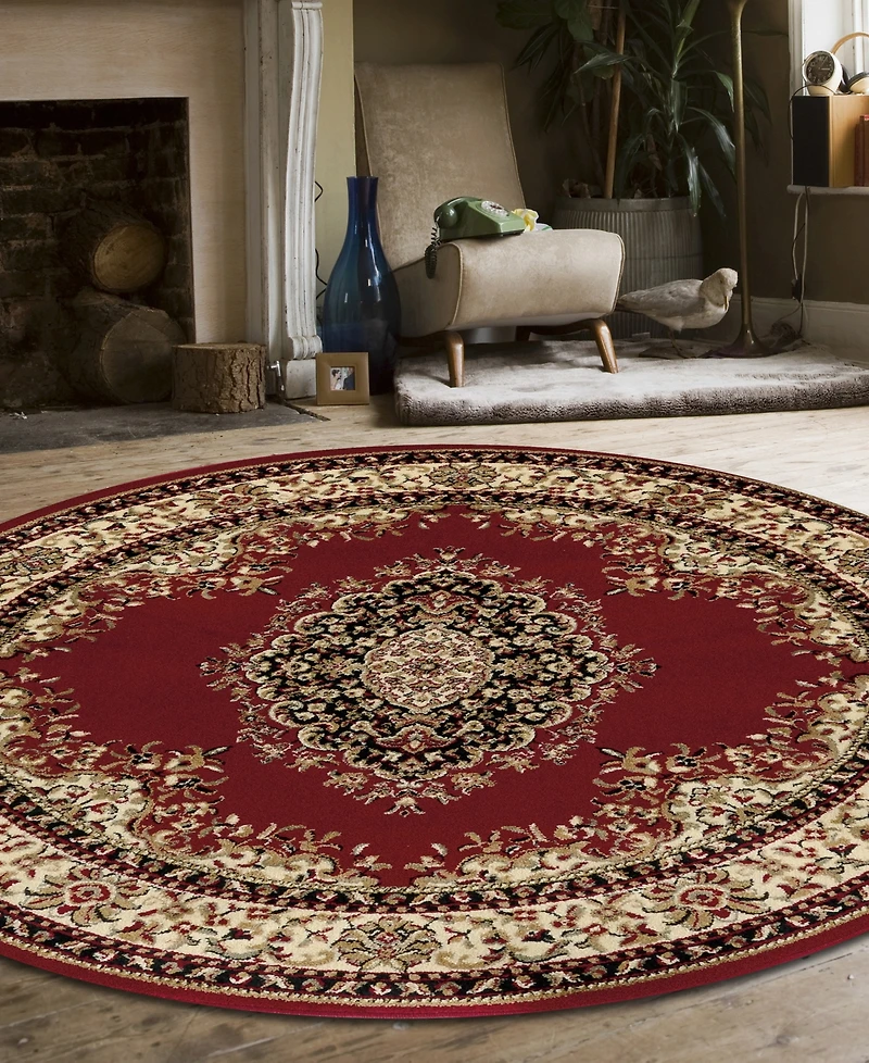Closeout! Km Home Pesaro 1595 5'3"x5'3" Round Area Rug