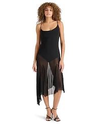 Steve Madden Women's Louisa Sleeveless Mesh Midi Dress
