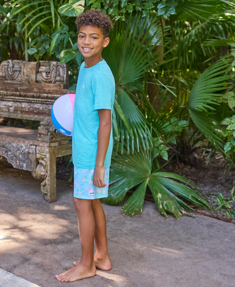 Hurley Big Boys Flamingo Printed Pull-On Swim Shorts