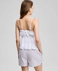 And Now This Women's Cotton Eyelet Peplum Tank, Exclusively at Macy's