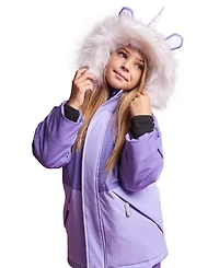 Roarsome Big Girls Sparkle the Unicorn Ski Jacket