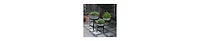 3-Piece Galvanized Metal Planter Set – Round Tub Design with Iron Stands