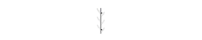Wall-Mounted Hook Rack – 8 Hooks for Coats, Hats & Accessories