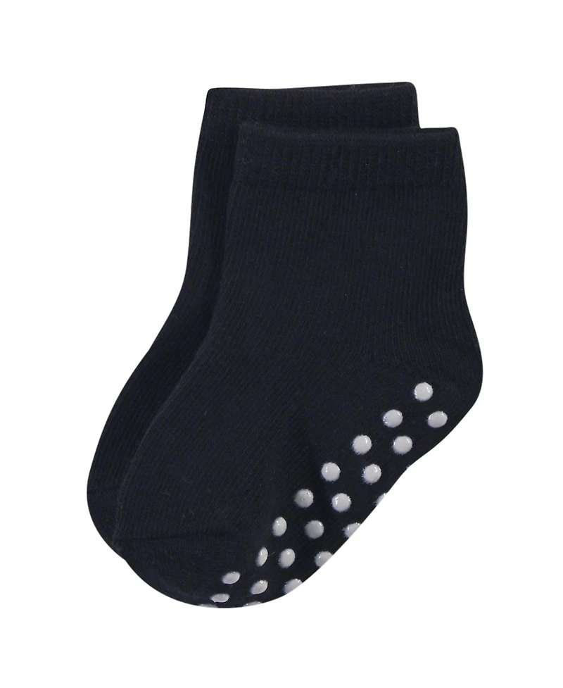 Touched by Nature Baby Girls 8Pk Organic Non Skid Crew Socks