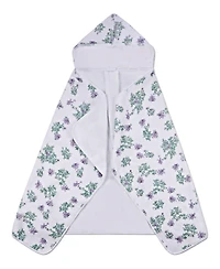 MeMoi Baby Girls Floral Cotton-Lined Hooded Towel