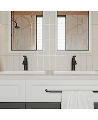 Single Hole Single-Handle Bathroom Faucet Vanity Sink Basin Mixer Tap Antique in Matte Black