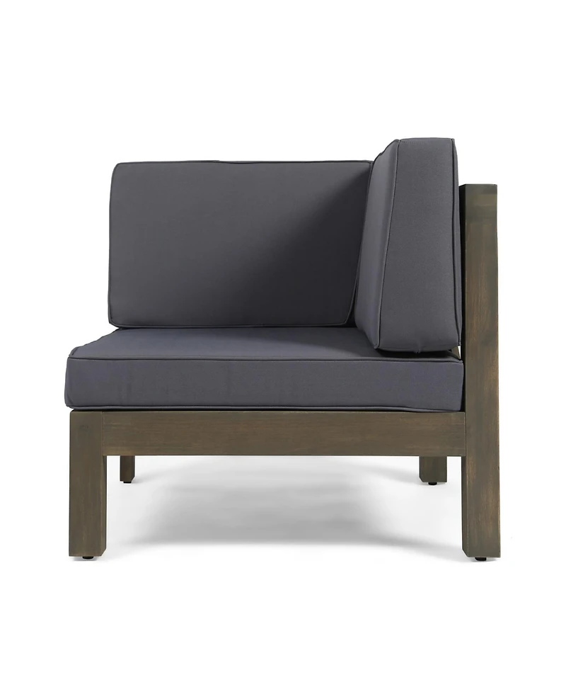 Streamdale Acacia Wood Outdoor Loveseat Sectional - 2 Piece Set
