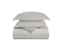 Superior Modal From Beechwood 400 Thread Count Lightweight Cooling Solid Duvet Cover Set, Full/Queen