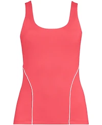Lands' End Women's High Impact Scoop Neck Active Tank Top