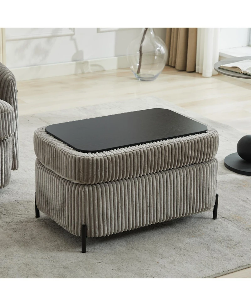 Streamdale Gray Ottoman for Home