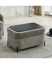 Streamdale Gray Ottoman for Home