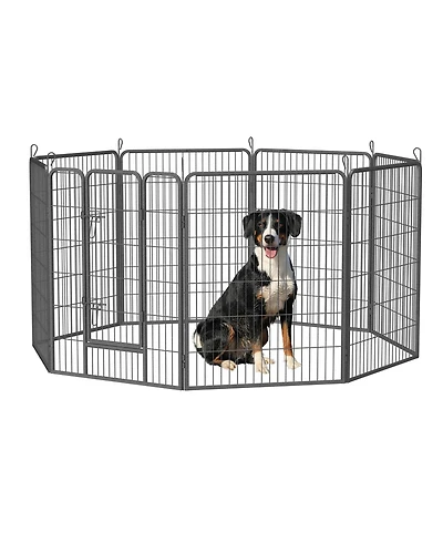 Heavy Duty 40" Dog Pens Outdoor Dog Fence Dog Playpen for Large Dogs